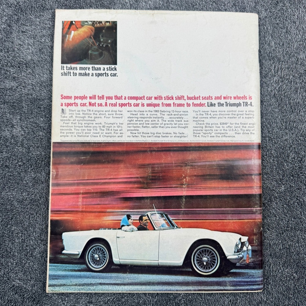 Road & Track Magazine July 1963 Dual-Ghia Morgan 4/4 Fiat 1100 BRM-Rover Allard - Picture 3 of 3